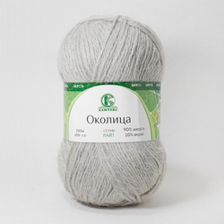 Пряжа Околица, 100г, 250м, 90%шерсти, 10%акрила (цена за 1шт)