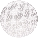 Салфетка на стол 38см «Бесконечность», серая