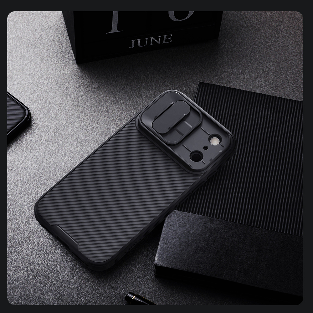 Чехол с защитной шторкой для камеры от Nillkin на iPhone 17 Pro, серия CamShield Pro Case