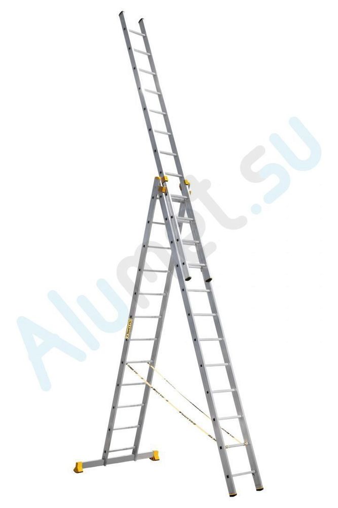 Лестница трехсекционая АЛЮМЕТ ПРОФИ 3х12