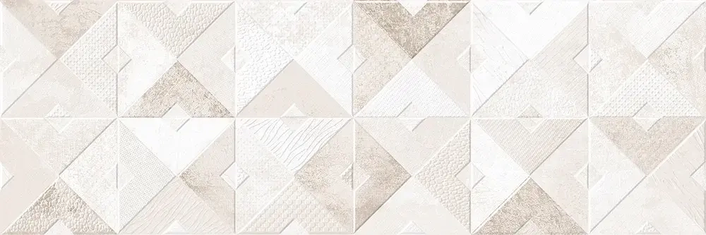 Настенная плитка ALMA Ceramica TWA11MAS014 Mars 60x20 белая / бежевая матовая под геометрию