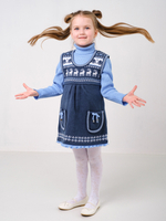 Сарафан вязаный "Зимние фантазии"