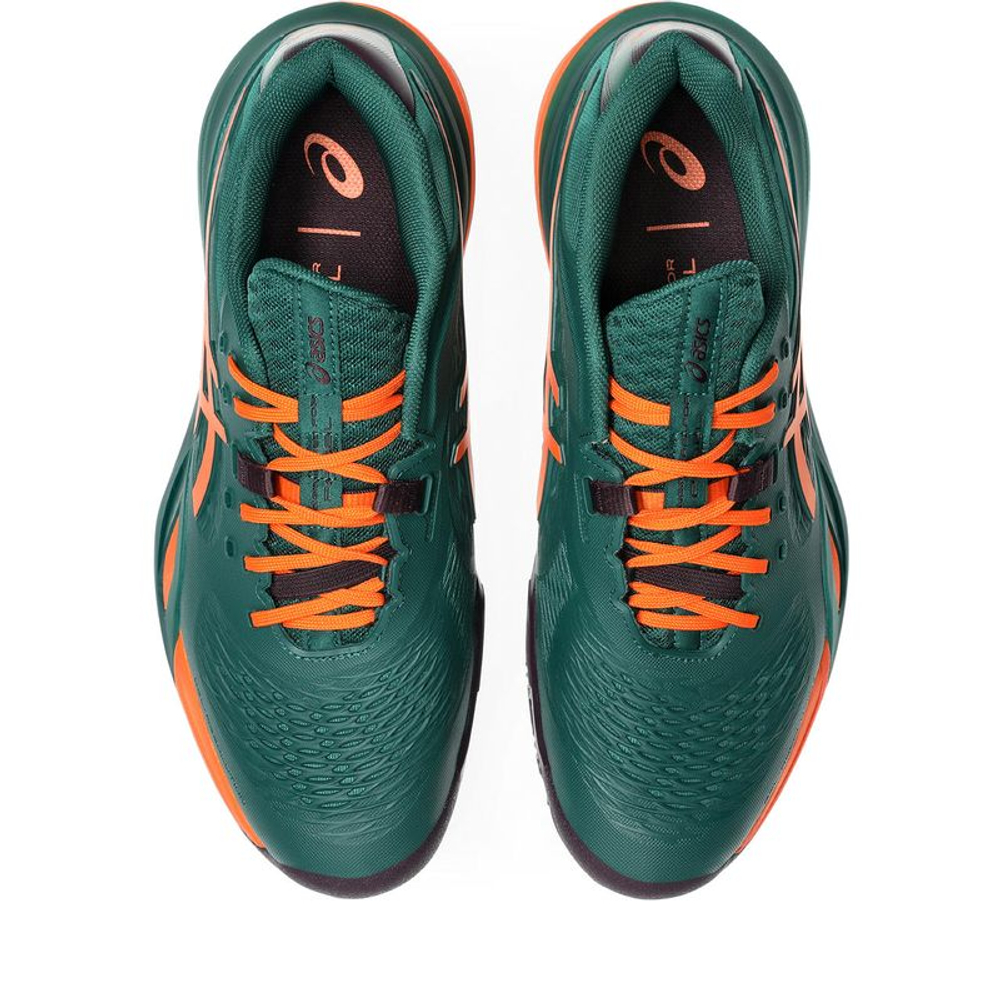 Мужские кроссовки для Падел Asics Gel-Resolution X Padel - jewel green/energy orange