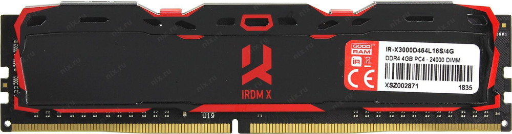 Модуль памяти Goodram DDR4 DIMM 4Gb PC4-24000 CL16