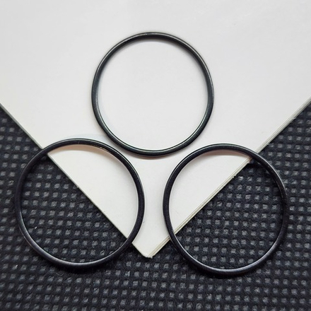 Колечки, сталь, чёрная премиум фурнитура, 20мм