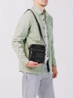 Сумка через плечо кожаная барсетка