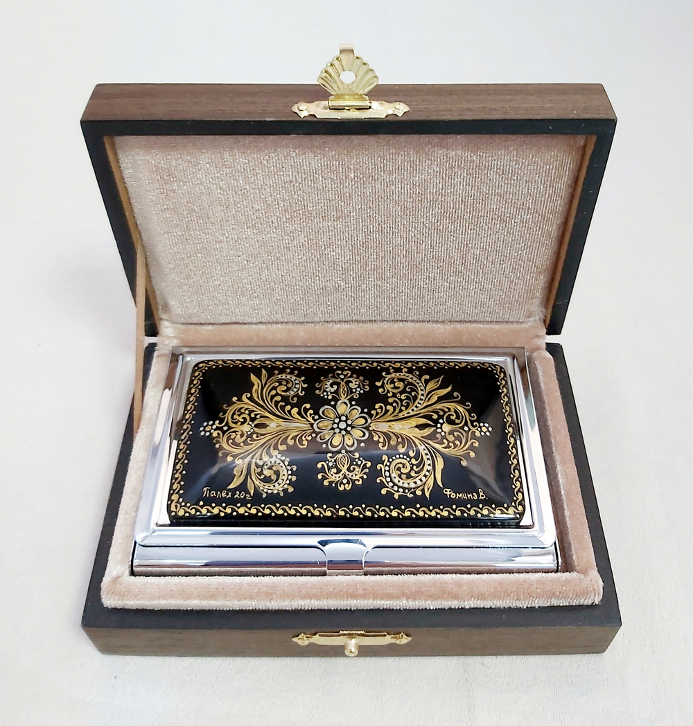 Визитница "Орнамент" №2 (роспись Палех)