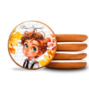 Пряники круглые на День знаний в школу