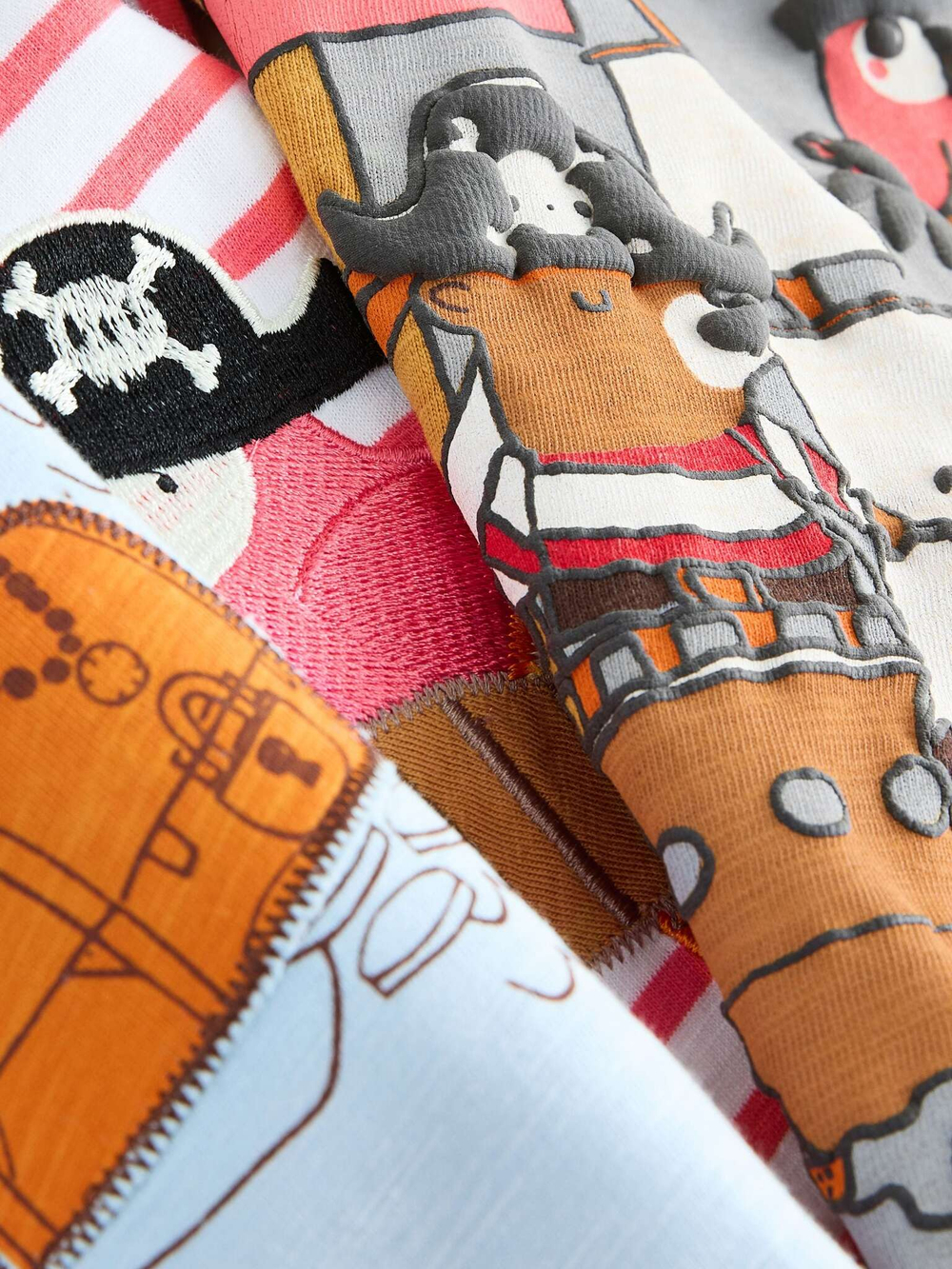 Футболка для мальчика Next AG8-728, 3 шт., Голубой, Красный, Горчичный