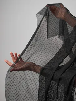 Сетка эластичная бантик оптом, черный 170