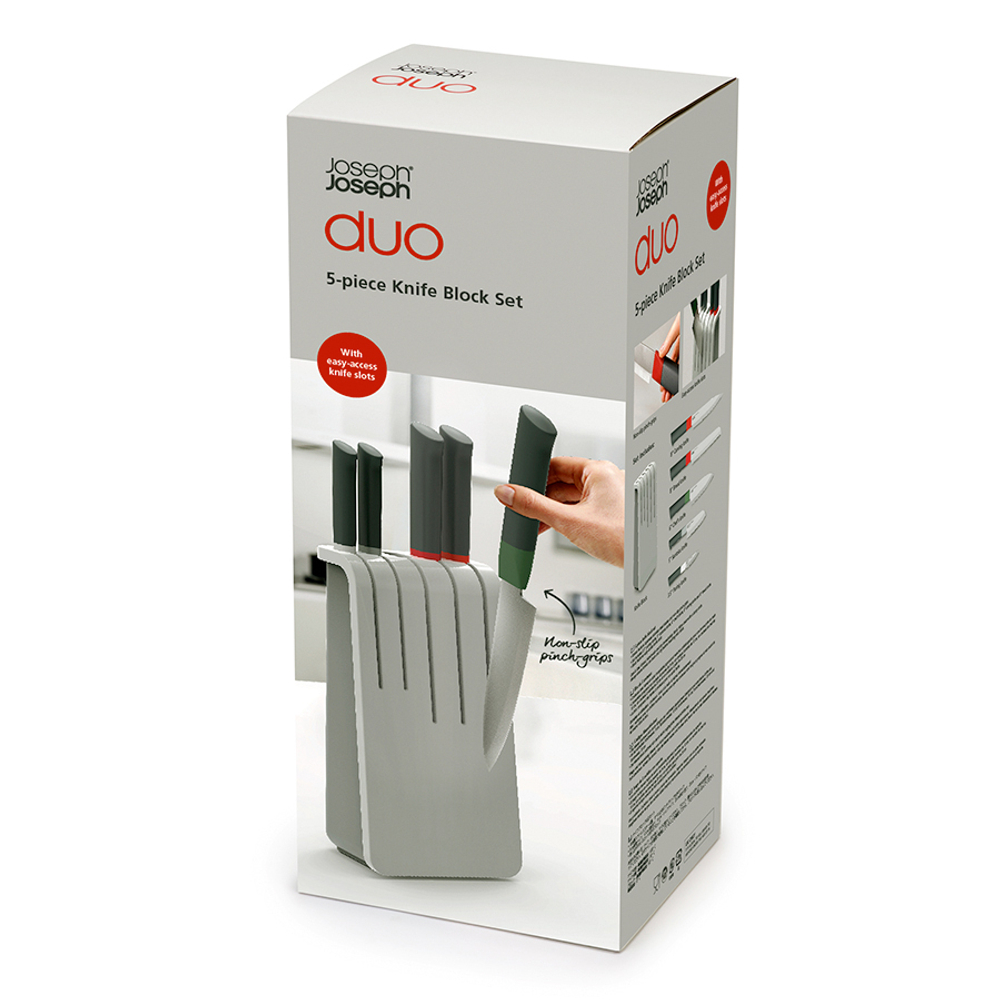 Набор из 5-ти ножей на подставке duo