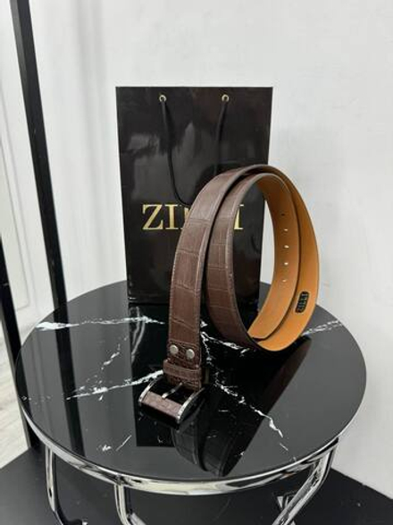 Ремень Zilli из кожи крокодила