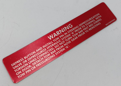 Информационная табличка BAC27DHY0301