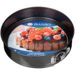 Форма для выпечки сталь, 28х28х6.8 см, антиприг, кругл, разъем, Daniks, K-805