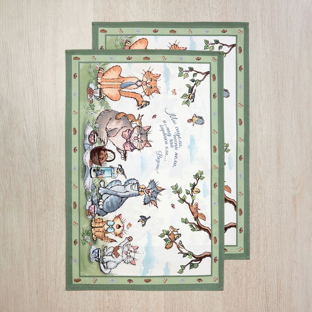 НАБОР ПОЛОТЕНЕЦ ИЗ 2Х ШТ "ПАЛЬЧИКИ ОБЛИЖЕШЬ",40Х60СМ, 100% ХЛОПОК