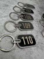 Номерки на ключи металл