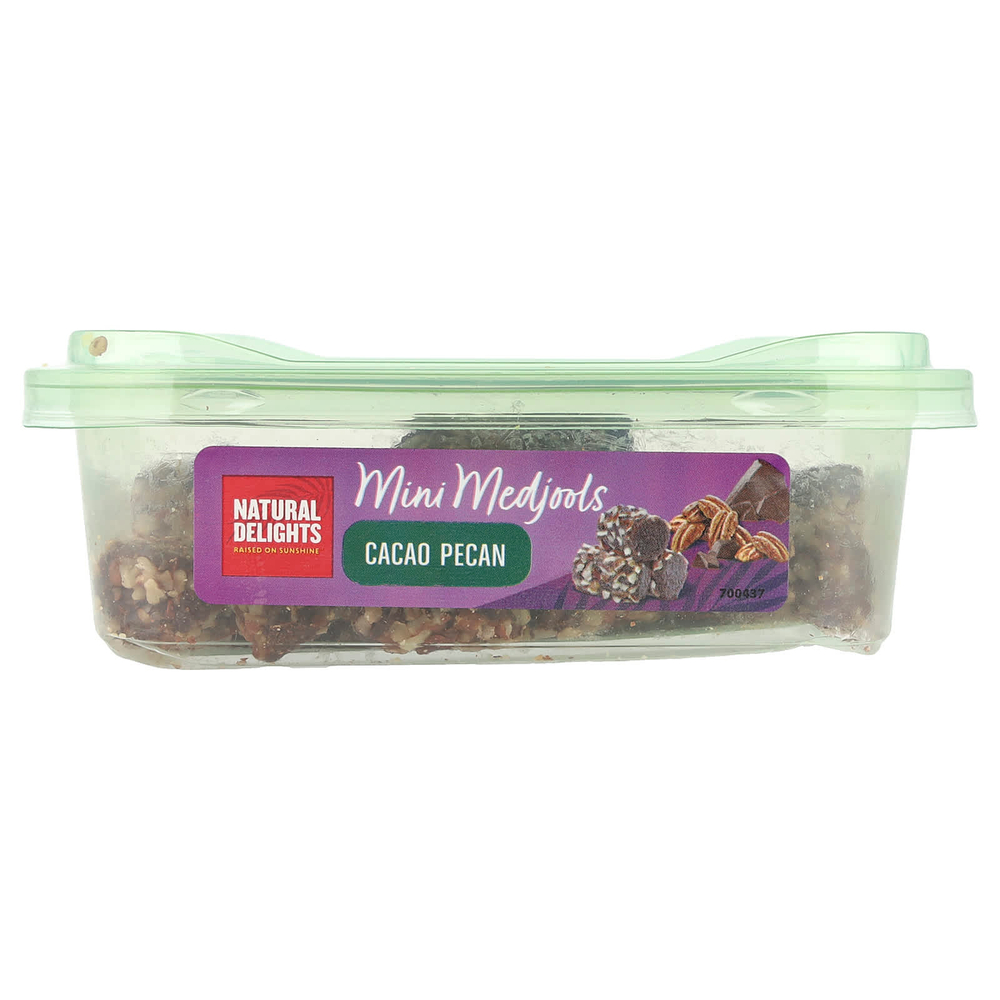 Natural Delights, Mini Medjools, какао и пекан, 284 г (10 унций)