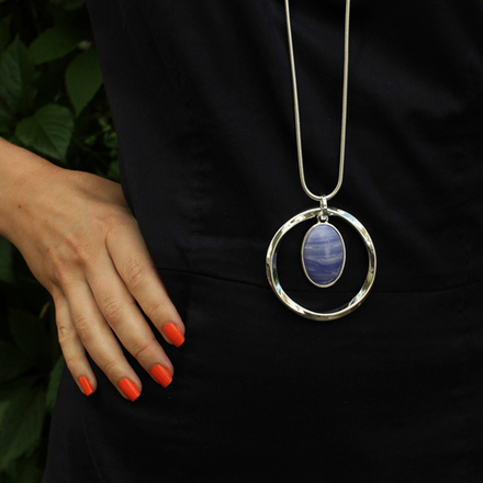 Колье Fiore Luna SAPPHIRINE AGATE LN5141 BL/S