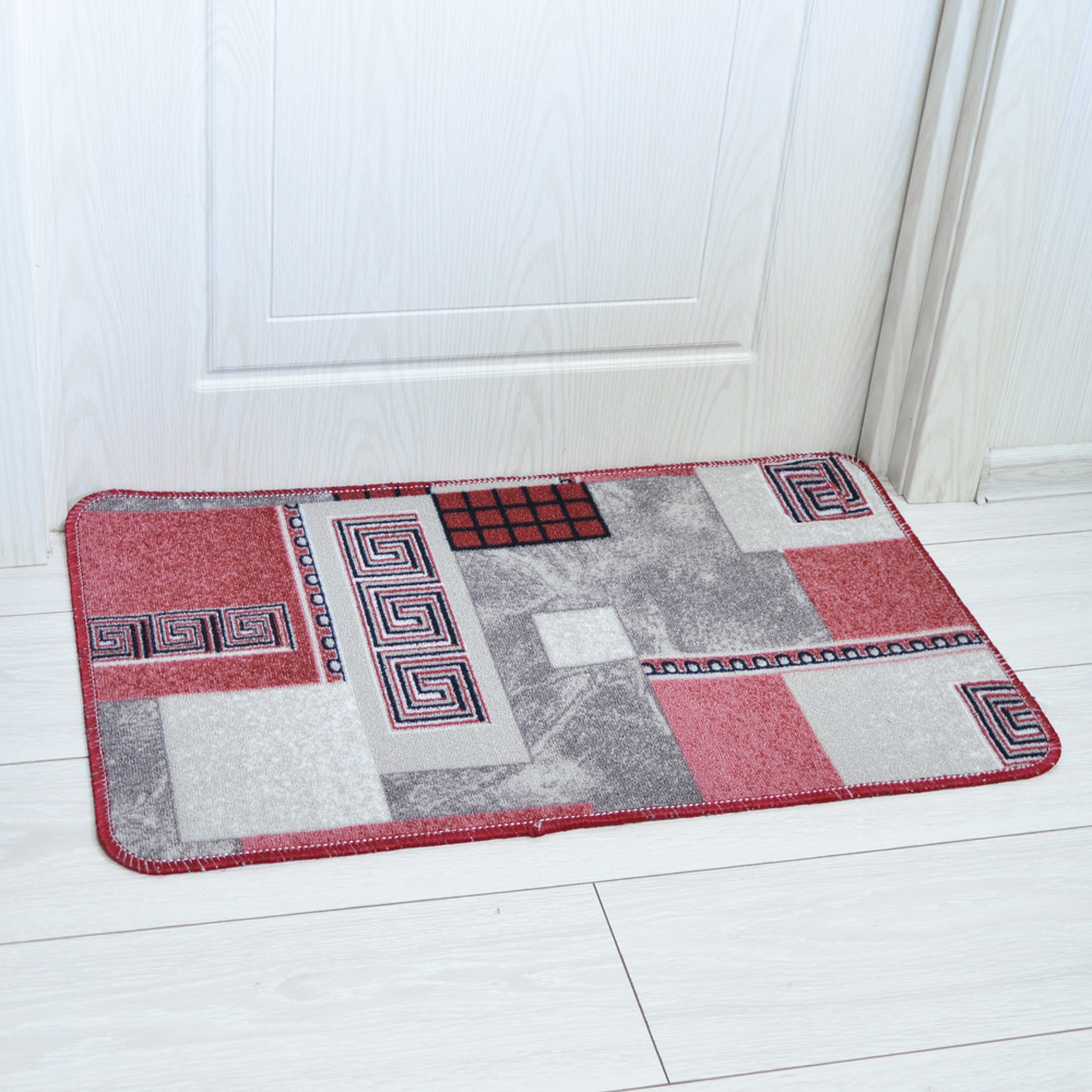 Коврик 50*80см Люксор Люкс Принт ворс 3мм, красный (ассорти) 433682
