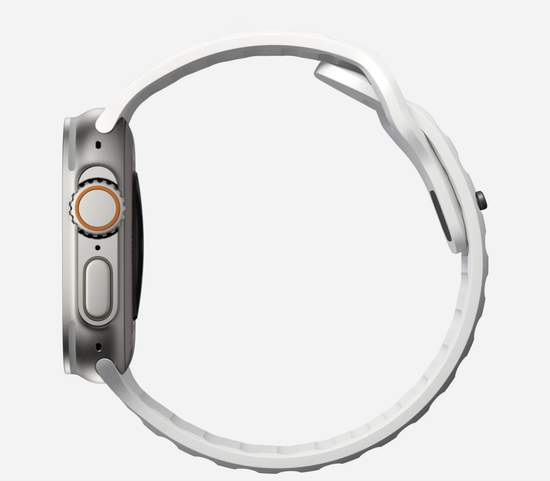 Ремешок Nomad Sport Slim Strap M/L, white - Apple Watch Ultra (49mm) 8/7 (45mm)/6/SE/5/4 (44mm)/3/2/1 (42mm)