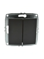 Выключатель 2-кл графит