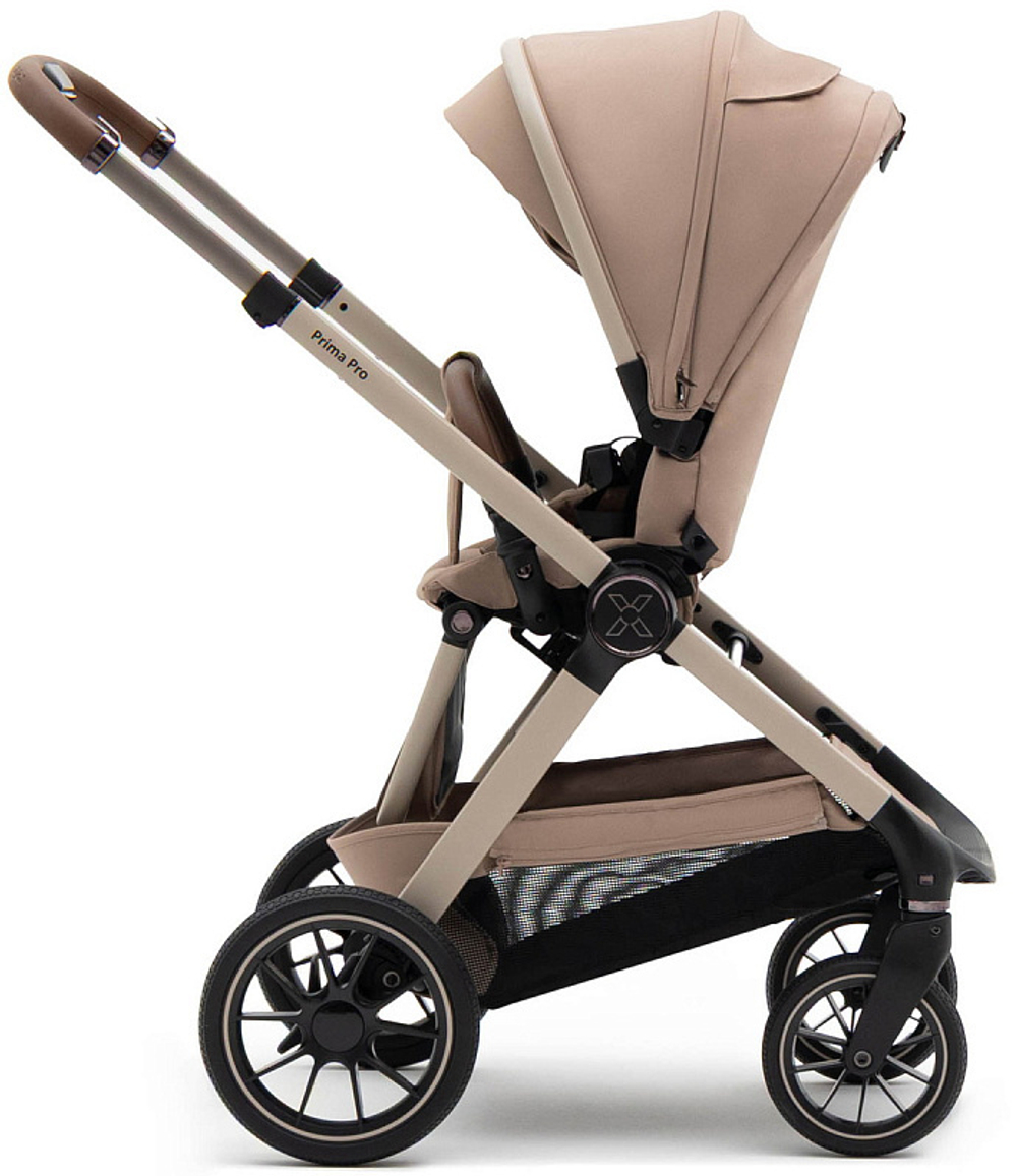 Коляска Agex Prima Pro 3 в 1 с автокреслом i-Team Black APP232 Beige (Бежевый)