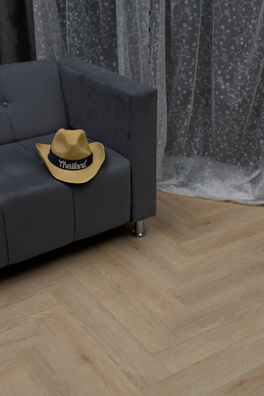 Кварц-винил SPC Steinholz Herringbone 4,5 мм Крайшберг 1.14688 м2