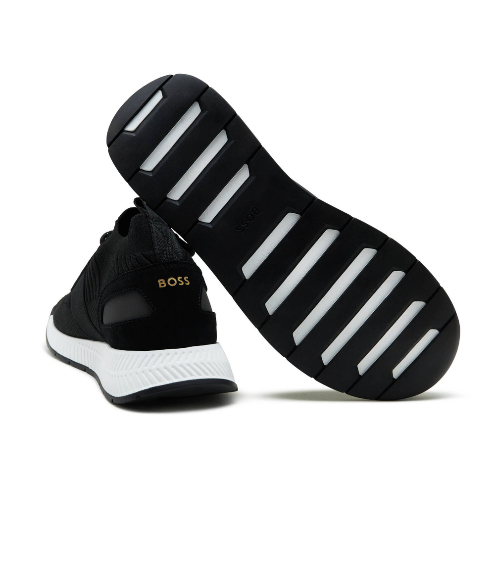 Кроссовки Titanium_Runn_knst_N BOSS BLACK - черный(50498245)