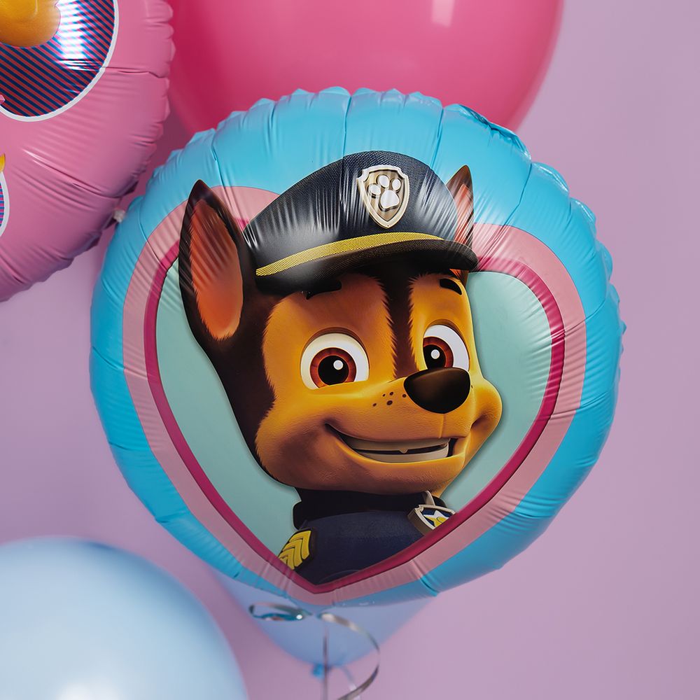 Шар (18''/46 см) Круг, Щенячий патруль, Гончик Чейз, 1 шт. в уп.