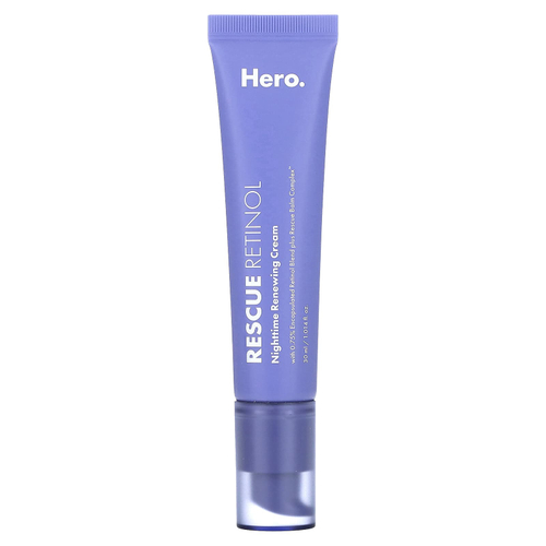 Hero Cosmetics, Rescue Retinol, ночной восстанавливающий крем, 30 мл (1,014 жидк. унц.)