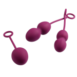 Набор фиолетовых вагинальных шариков со смещенным центром тяжести Svakom Nova Ball Weighted Kegel with Cord Set SSYB-01-VLT