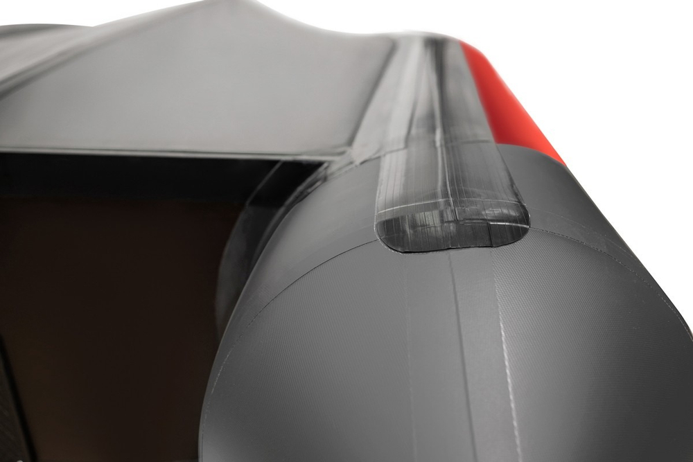 YACHTMAN-360 СК (Яхтман) красный-серый (лодка ПВХ под мотор с усилением)