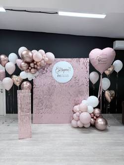 Фотозона на 8 марта Пайетка Solaair розовое золото #4876