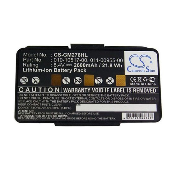 Garmin GPSMAP 276c, 296, 396c, 496 Li-ion аккумулятор 2600 mAh CameronSino (CS-GM276HL)