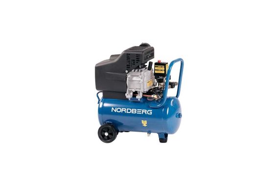 Компрессор поршневой, 220 В, ресивер 24 л, 240 л/мин NORDBERG NCE25/241