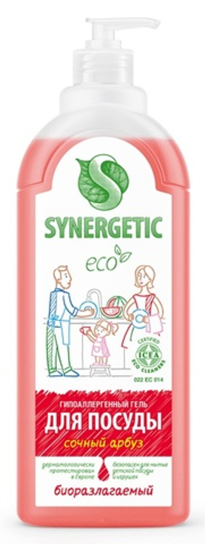 Synergetic Средство для мытья посуды Сочный арбуз 1л