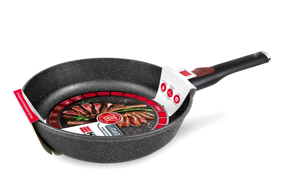 Сковорода, 28см.Индукция Гранит с/р L18028i