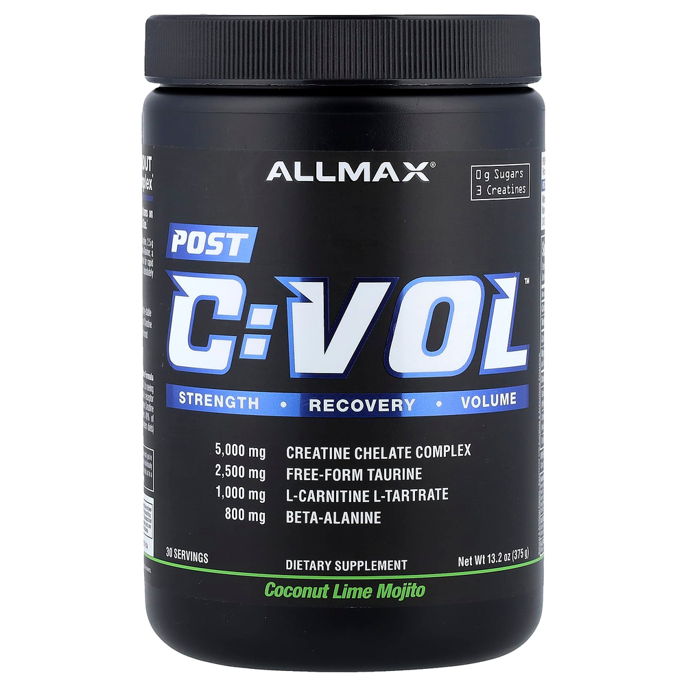 ALLMAX, C:VOL™, Post, мохито с кокосом и лаймом, 375 г (13,2 унции)