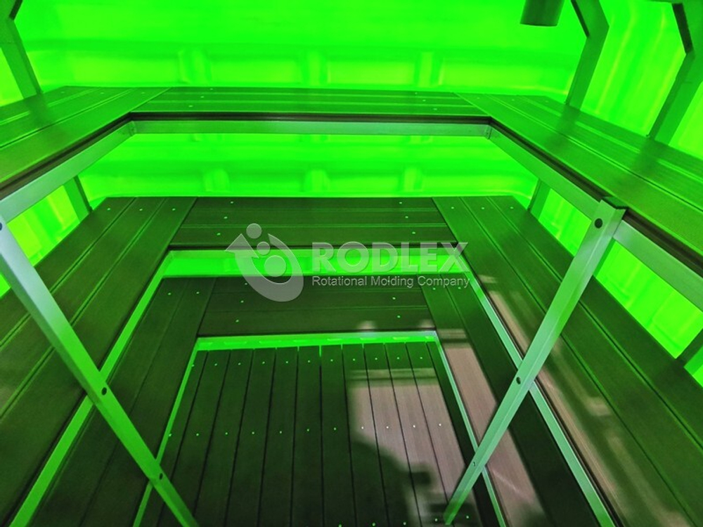 Пластиковый бесшовный погреб TORTILA 3.0 cерия Modern Родлекс 10000 л.(2400x2400x2430см;670кг;) - арт.559858