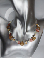 Комплект бижутерии.Набор, комплект серьги и колье "Морская фантазия"