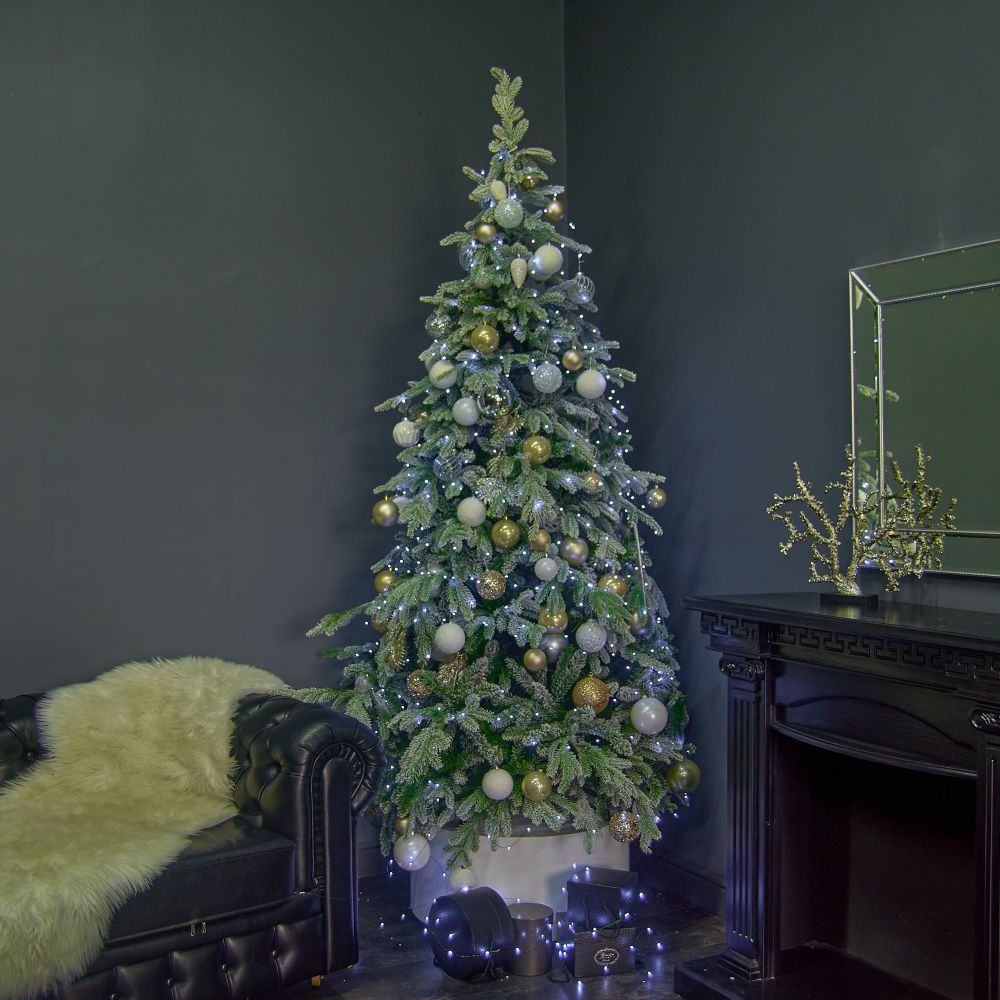 ULD-S40000-4000-DGA WHITE IP20 DEW Гирлянда светодиодная Роса. 400м. 4000 светодиодов. Белый свет. Провод зеленый. ТМ Uniel