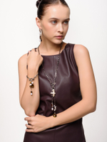 Серьги "Tiger's eye pearl"