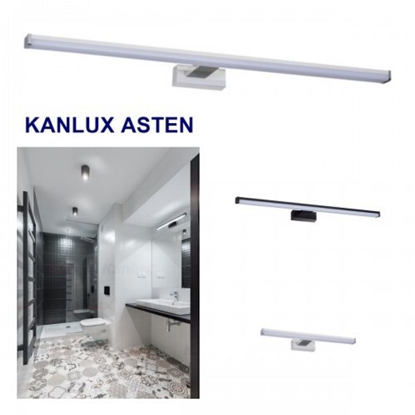 Светильник для зеркал в ванную ASTEN от Kanlux. 3 размера и два цвета не оставят Вас без выбора.