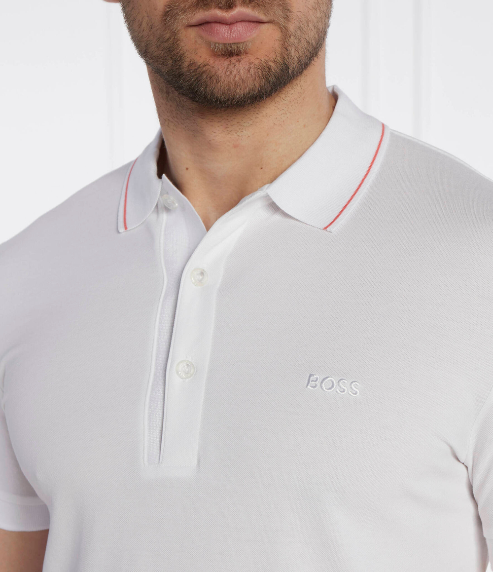 Поло Paule 4 BOSS GREEN - белый(50506195)