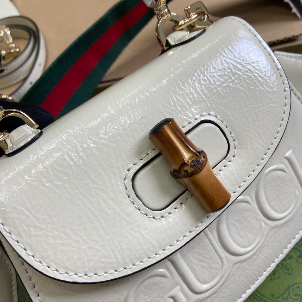 Gucci Bamboo 1947 Mini Top Handle Bag 17 cm