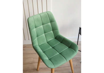 Стул деревянный Woodville Челси фисташковый (zd 651), светлое дерево np, ножки натуральные