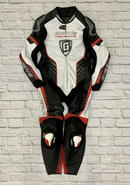Мотокомбинезон кожаный BERG Triger Red 54