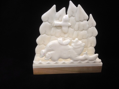 Визитница "Медведь"