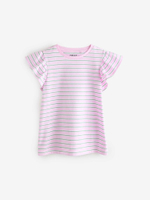 Футболка для девочки Next E44-336, 4 шт., Розовый, Голубой, Белый