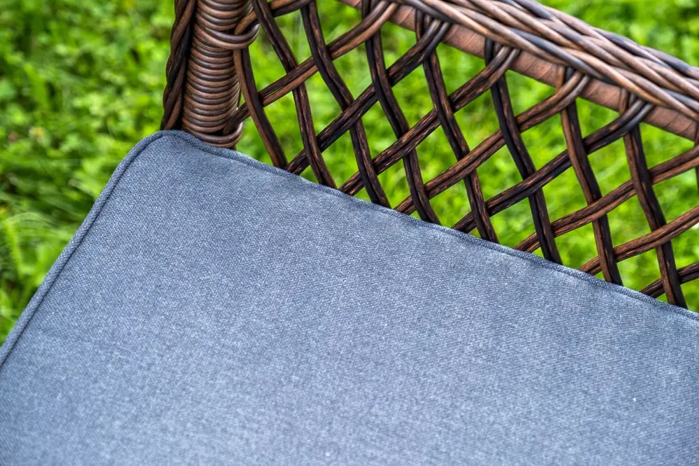 "Доппио" обеденная группа плетеная, цвет коричневый